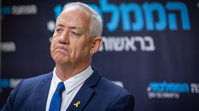 בני גנץ (צילום: נועם ריבקין פנטון, פלאש 90)