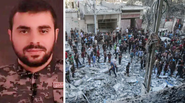 זירת התקיפה נגד אבו עוביידה בעיר עזה, אבו עוביידה (צילום: דובר צה"ל,TPS)