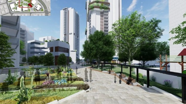 מתחם ארגוב בפתח תקווה (צילום: הדמיה: מילוסלבסקי אדריכלים)
