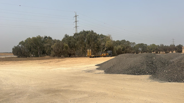 שיקום כביש 25 בקטע שבין צומת סעד לנחל עוז (צילום: פלד ארבלי)