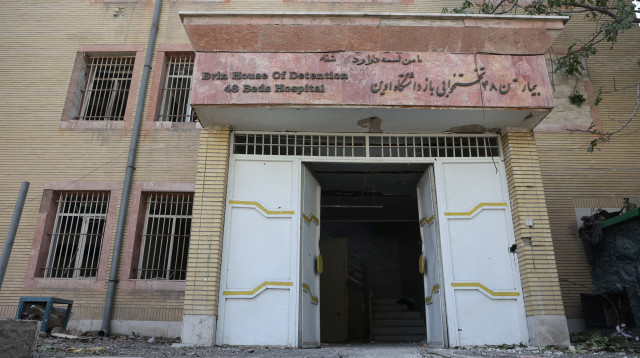 ההפצצה של כלא אווין (צילום: Majid Asgaripour/WANA via REUTERS)