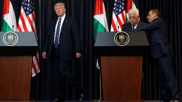 דונלד טראמפ ואבו מאזן (צילום: רויטרס)