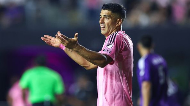 לואיס סוארס במדי אינטר מיאמי (צילום: Megan Briggs)