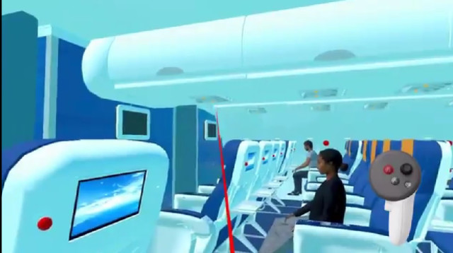 מערכת הטיפול ב-VR בחרדה מטיסות (צילום: שימוש חופשי)