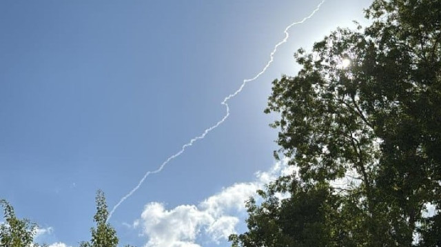 יירוט הטיל ששוגר מתימן (צילום: שימוש לפי סעיף 27א')