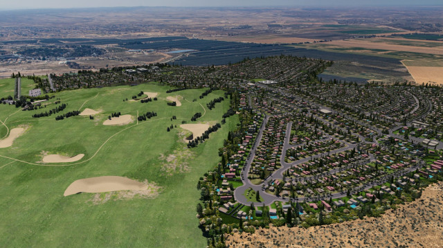 הדמיה של פארק התעסוקה שצפוי לקום בנווה תמרים (צילום: פרטי)