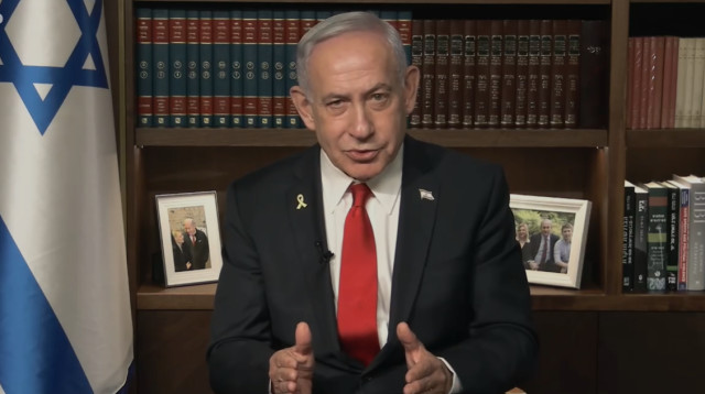 ראש הממשלה בנימין נתניהו, מתוך הסרטון נגד המפגינים (צילום: עומר מירון, לע"מ. סאונד: יחזקאל קנדיל, לע"מ)