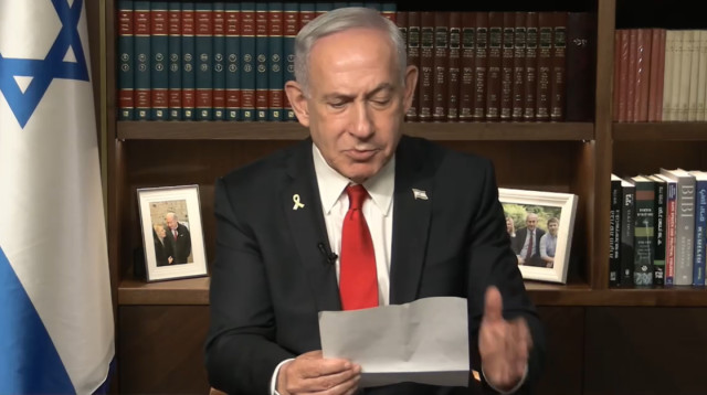 ראש הממשלה בנימין נתניהו, מתוך הסרטון נגד המפגינים (צילום: עומר מירון, לע"מ. סאונד: יחזקאל קנדיל, לע"מ)