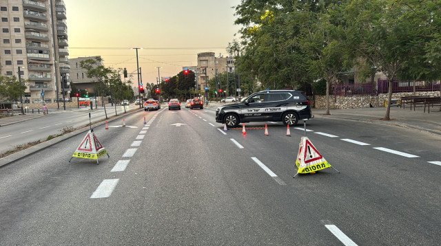 מחסום משטרתי (צילום: דוברות המשטרה)