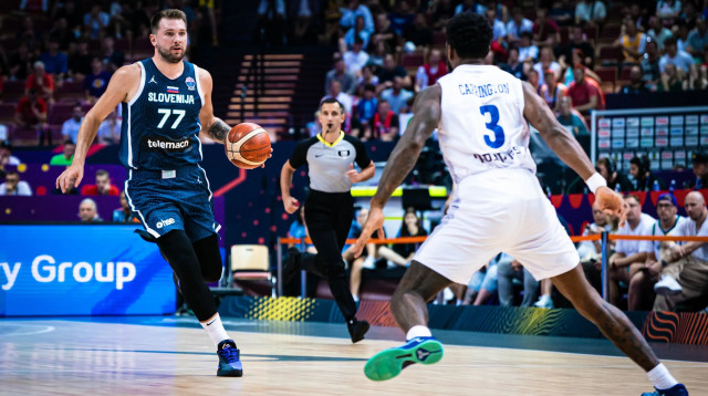 שחקן נבחרת סלובניה, לוקה דונצ'יץ' (צילום: GettyImages, Dragana Stjepanovic)