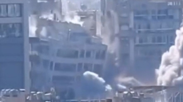 תקיפת חיל האוויר בעזה (צילום: רשתות ערביות)