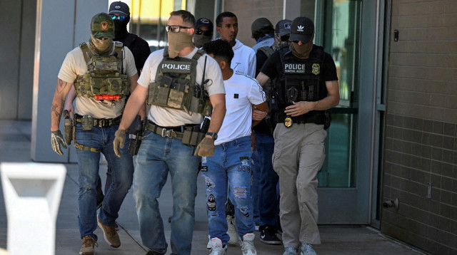 מעצר שב"חים בארה"ב על ידי רשות ההגירה ו-ICE (צילום: רויטרס)