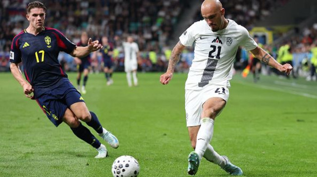 ואניה דרקושיץ (סלובניה) מול ויקטור יוקרס (שבדיה) (צילום: Gettyimages)