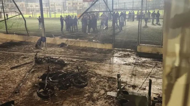 אסון כבד. הפגיעה במג'דל שמס (צילום: אלי אשכנזי)