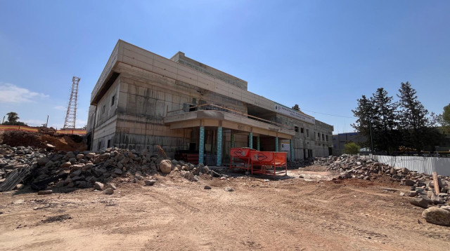 בניית המרכז הרפואי החדש בצפון (צילום: קק"ל, ג'ואיש נשיונל פאנד ארה"ב)