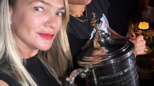 ארינה סבלנקה וקרן ברטוב (צילום: אינסטגרם)