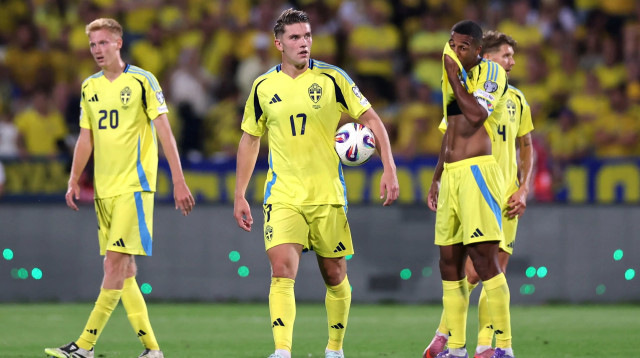 ויקטור גיוקרס, חלוץ נבחרת שבדיה (צילום: רויטרס)