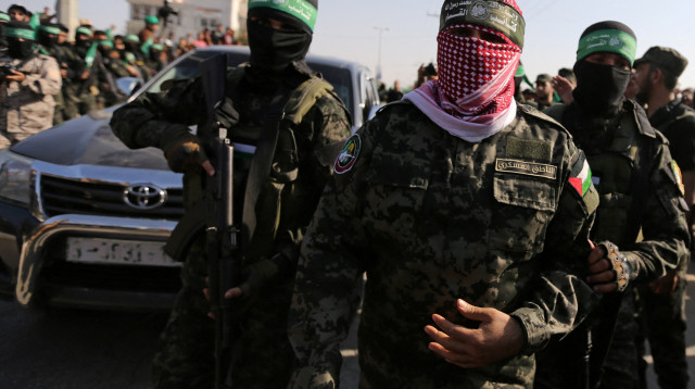 חיילי חמאס בעזה (צילום: רויטרס)