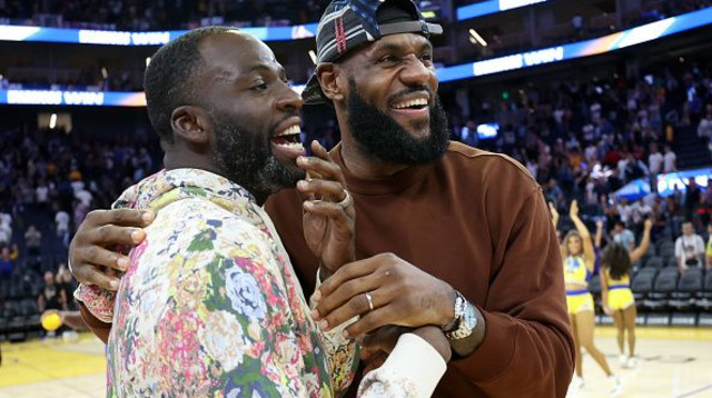 לברון ג'יימס ודריימונד גרין (צילום: Ezra Shaw)