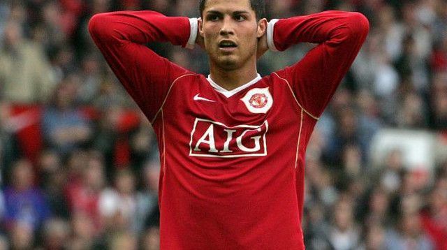כריסטיאנו רונאלדו במדי מנצ'סטר יונייטד (צילום: John Peters)
