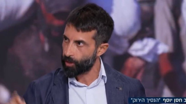 מוסעב חסן יוסף הנסיך הירוק (צילום: צילום מסך i24News)