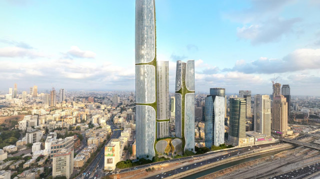 פרויקט “ורטיקל סיטי-משולש הבורסה” (צילום: DBLK - ברעלי לויצקי כסיף דה לה פונטן אדריכלים)