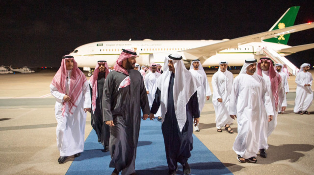 מוחמד בן סלמאן ומוחמד בן זיאד (צילום: רויטרס)