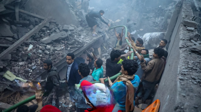 תקיפה בתימן (צילום: רשתות ערביות)