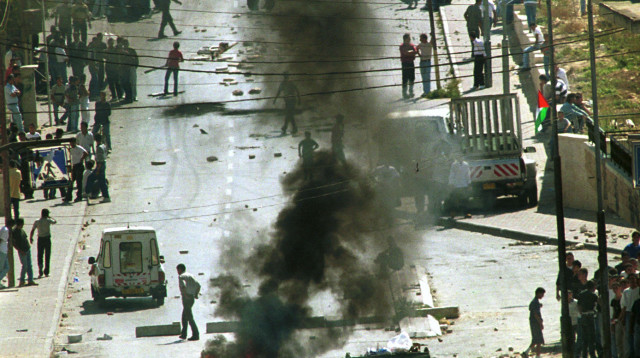 התפרעות ברמאללה (צילום: ארכיון,יוסי זמיר)