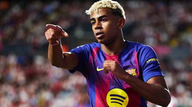 שחקן ברצלונה, לאמין ימאל (צילום: GettyImages, Quality Sport Images)