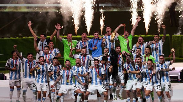 שחקני נבחרת ארגנטינה (צילום: Gettyimages)