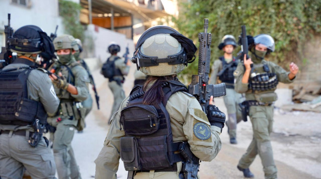 כוחות מג"ב בשועפט (צילום: דוברות המשטרה)