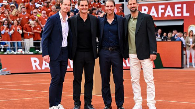 ג'וקוביץ, נאדל, פדרר ומארי (צילום: Franco Arland)