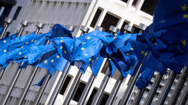 דגלי האיחוד האירופי (צילום: גטי אימג')