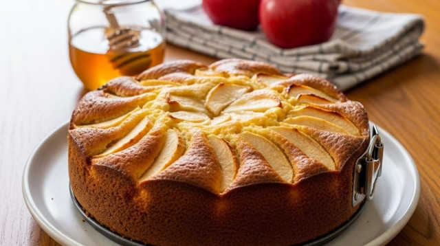 עוגת תפוחים מתוקה לראש השנה (צילום: יחצ)