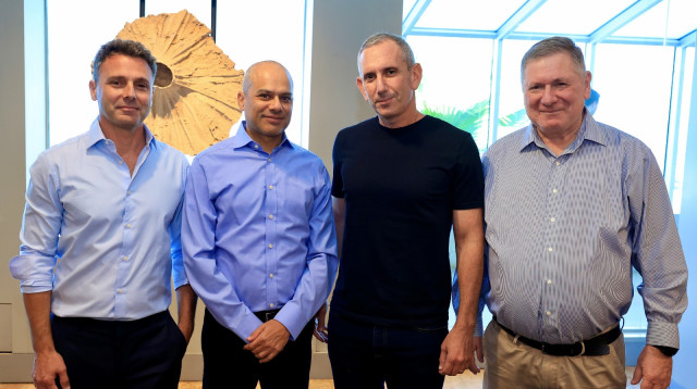 נעם הנגבי, תא"ל (מיל') דניאל הגרי, ידין ענתבי, איתמר פורמן (צילום: אביב גוטליב)