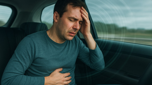 בחילה בזמן נסיעה (צילום: מעריב אונליין)