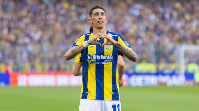 שחקן רוסאריו סנטרל אנחל די מריה (צילום: GettyImages, Mateo Occhi)