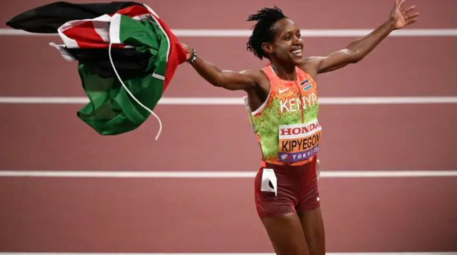 כרגיל, זה שלה. פיית' קיפייגון (צילום: רויטרס)