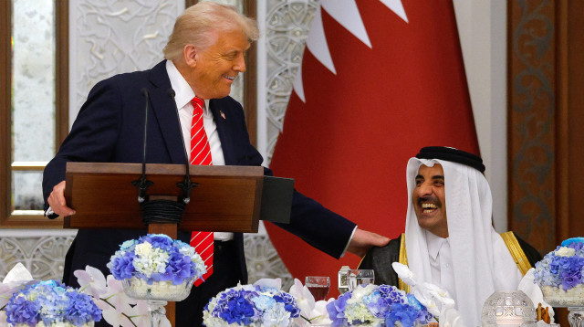 דונלד טראמפ ואמיר קטאר (צילום: רויטרס)