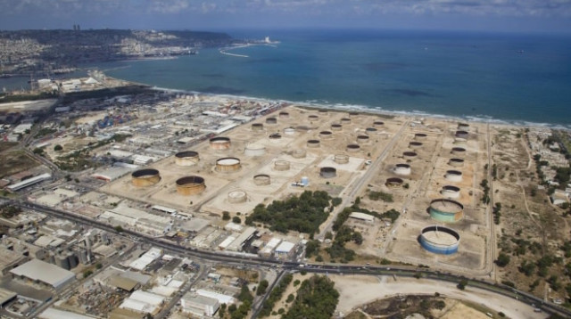 חוות מיכלי הנפט בקרית חיים של חברת תש"א (צילום: יח"צ)