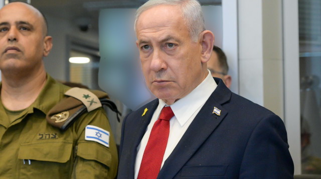 בנימין נתניהו בקרייה (צילום: מעיין טואף, לע"מ)