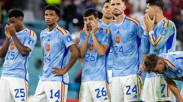 שחקני נבחרת ספרד (צילום: Gettyimages)