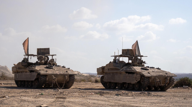 טנקים של צה"ל ברצועת עזה (צילום: דובר צה"ל)