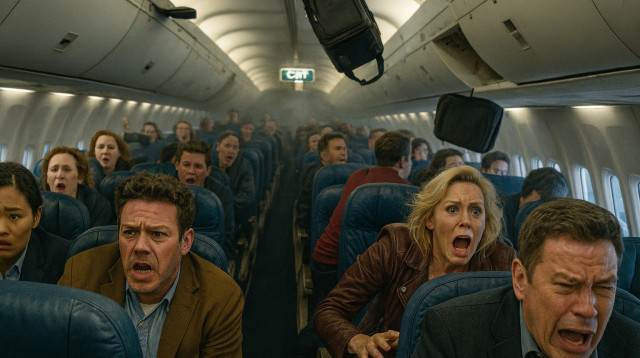 נחיתת חירום. אזהרת הרשות (צילום: שאטרסטוק)