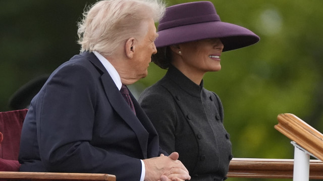 מלניה ודונלד טראמפ (צילום: Andrew Matthews - WPA Pool/Getty Images)