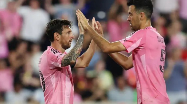 מסי ובוסקטס (צילום: GettyImages)