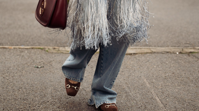 טרנד נעלי בלרינה בצבע חום (צילום: Raimonda Kulikauskiene/Getty Images)