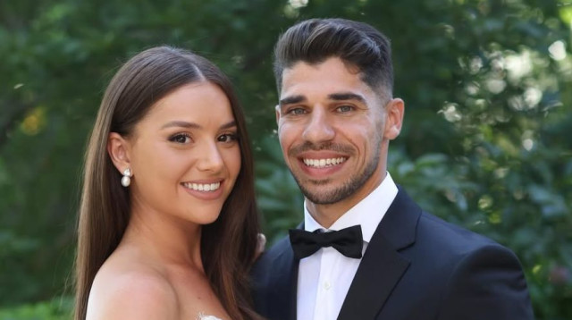 מנור סולומון ואשתו דנה (צילום: מסך, אינסטגרם)