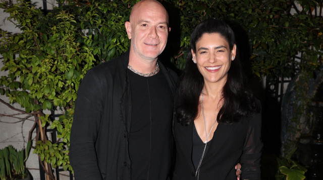 שלמור שטרוזמן ובעלה עוז לוי (צילום: אור גפן)